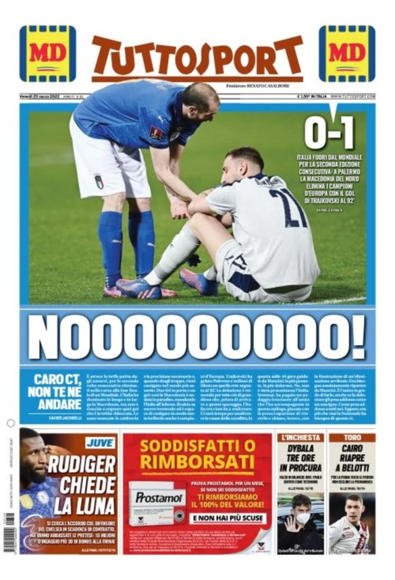 Italy shocked when it lost tickets to the World Cup: Hell's door opened from heaven - 1