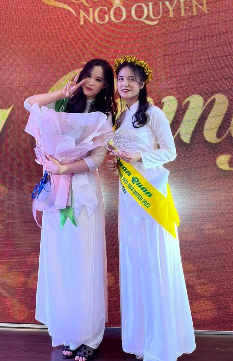 Hai Phong female student has 3 bloodlines and looks like a beauty queen - 2