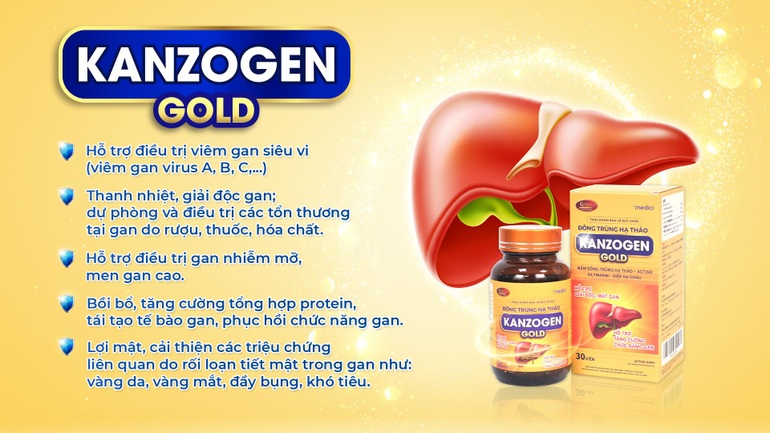 Kanzogen Gold - Tinh hoa bổ gan từ ứng dụng Đông trùng hạ thảo - 3