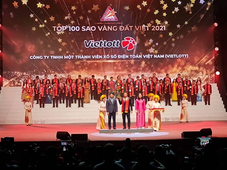 Vietlott đạt giải thưởng Top 100 Sao Vàng đất Việt - 1 Vietlott đạt giải thưởng Top 100 Sao Vàng đất Việt - 1
