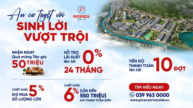 Picenza Riverside Sơn La tung chính sách bán hàng hấp dẫn dịp đại lễ - 2