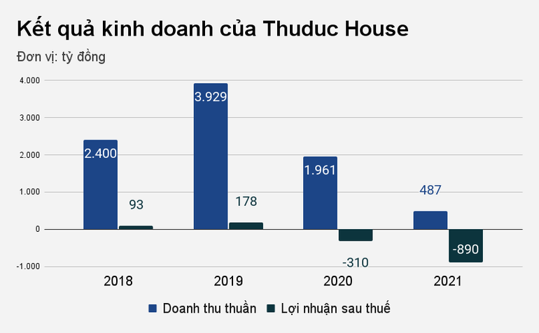 Thuduc House lỗ gần 900 tỷ đồng, nợ cả cựu CEO và chủ tịch - 1