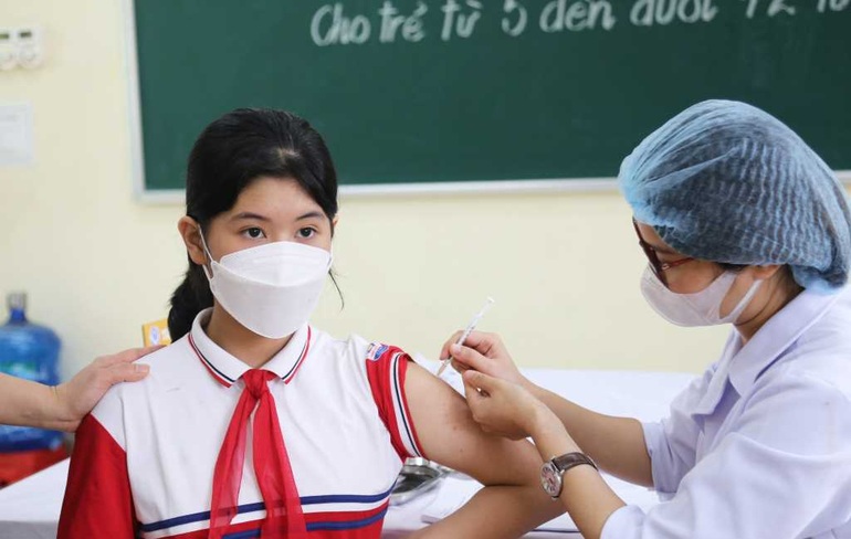 Khởi động tiêm vaccine phòng Covid - 19 cho trẻ từ 5 đến dưới 12 tuổi - 1 Khởi động tiêm vaccine phòng Covid - 19 cho trẻ từ 5 đến dưới 12 tuổi - 1
