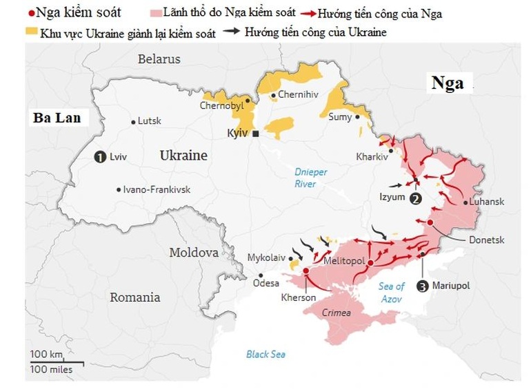 Nước đi của Nga trên bàn cờ chiến sự miền Đông Ukraine - 2 Nước đi của Nga trên bàn cờ chiến sự miền Đông Ukraine - 2