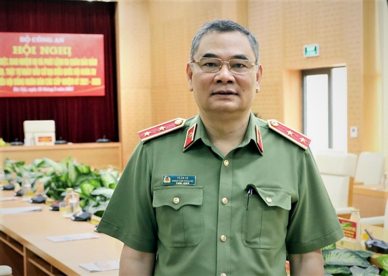 Trung tướng Tô Ân Xô - Chánh Văn phòng Bộ Công an (Ảnh: Quang Khải).