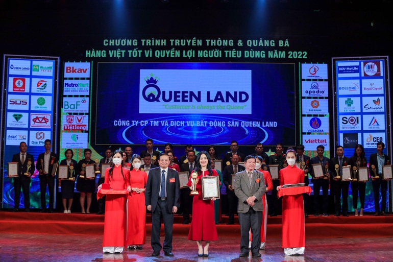 Queen Land đạt Top 10 dịch vụ chất lượng vì lợi ích người tiêu dùng 2022 - 2