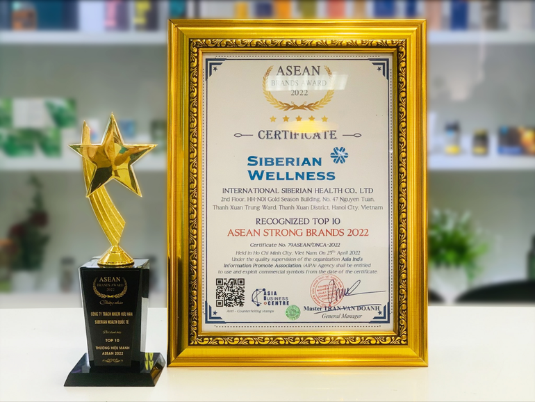 Siberian Wellness Việt Nam - Top 10 thương hiệu mạnh ASEAN - 1