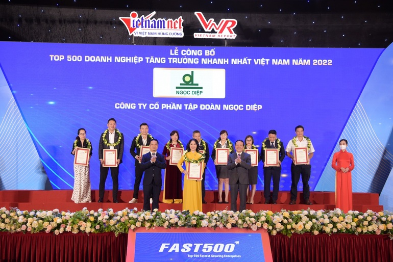 Tập đoàn Ngọc Diệp tiếp tục vào Top 500 Doanh nghiệp tăng trưởng nhanh nhất 2022 - 1 Tập đoàn Ngọc Diệp tiếp tục vào Top 500 Doanh nghiệp tăng trưởng nhanh nhất 2022 - 1