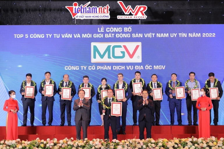 MGV được vinh danh Top 5 Doanh nghiệp môi giới bất động sản uy tín - 1