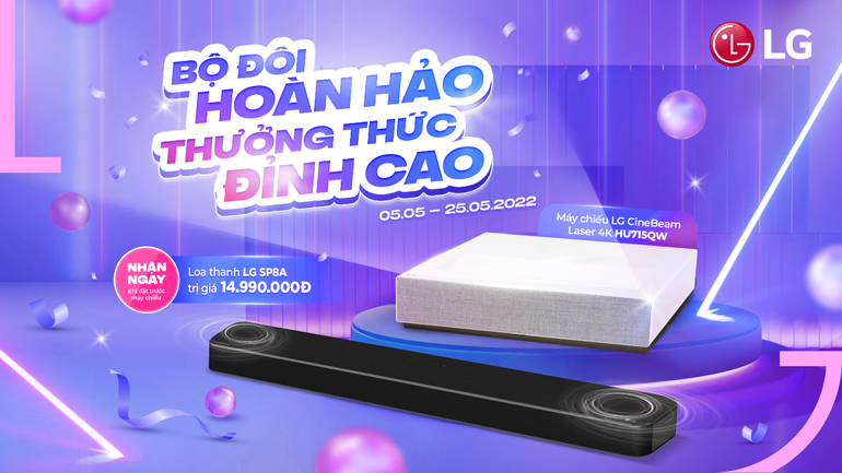 Biến không gian phòng khách thành rạp chiếu phim Gold Class cùng CineBeam