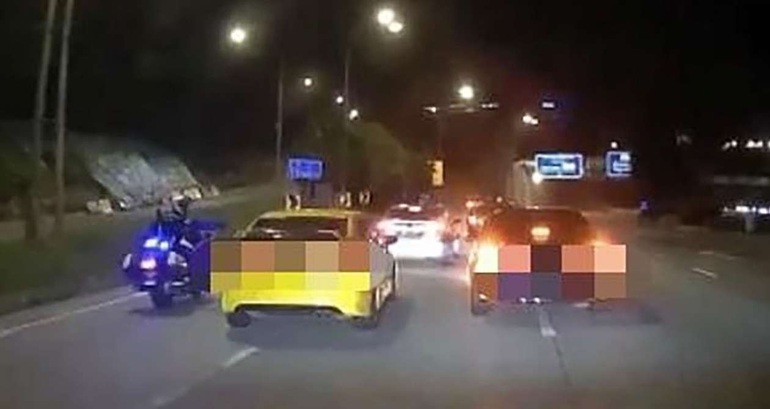 Chen ngang đoàn xe ưu tiên, tài xế lĩnh án tù - 1 Chen ngang đoàn xe ưu tiên, tài xế lĩnh án tù - 1