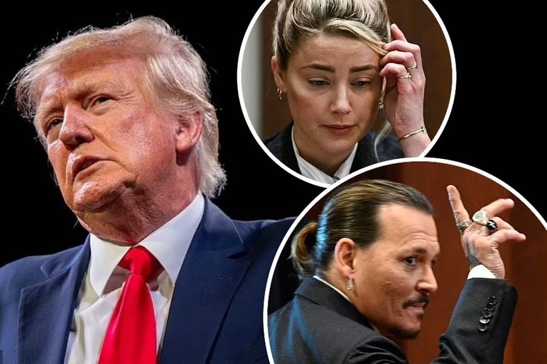 Cựu Tổng thống Mỹ Donald Trump lên tiếng về... Johnny Depp và Amber Heard - 1