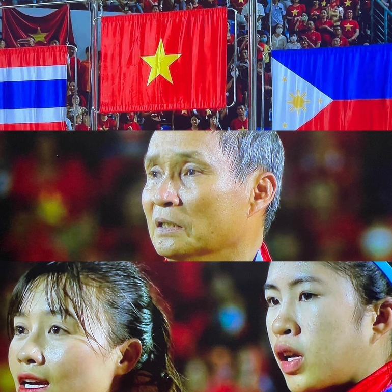 Nhiều người hy vọng lá quốc kỳ và quốc ca của Việt Nam cũng sẽ được cất lên trong trận chung kết bóng đá nam vào tối nay (Ảnh: Facebook).