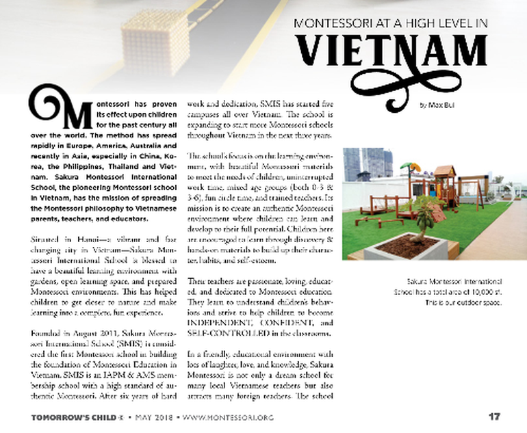 Tiên phong về phương pháp Montessori chuẩn quốc tế tại Việt Nam - 3