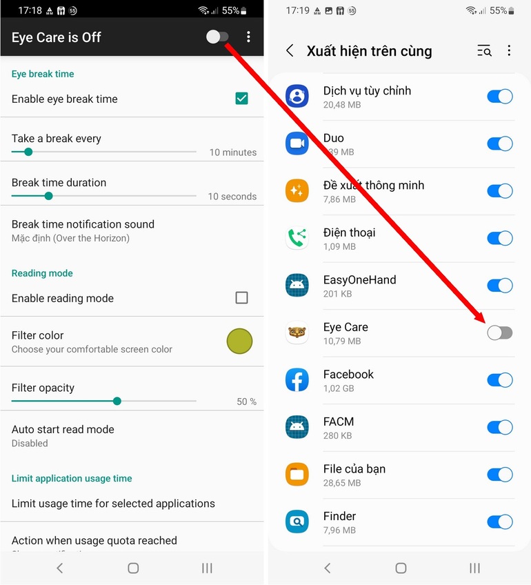 Công cụ hữu ích giúp bảo vệ sức khỏe đôi mắt khi sử dụng smartphone