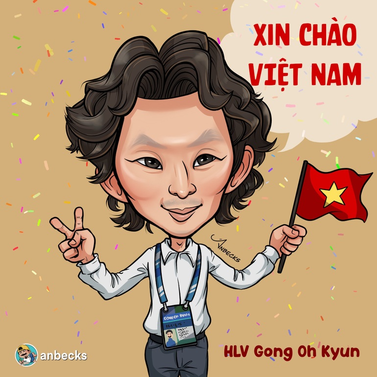 Huấn luyện viên Gong Oh-kyun đã để lại những ấn tượng tốt trong lòng người hâm mộ bóng đá Việt Nam, dù mới chỉ dẫn dắt U23 Việt Nam một vài trận đấu (Ảnh: Anbecks).