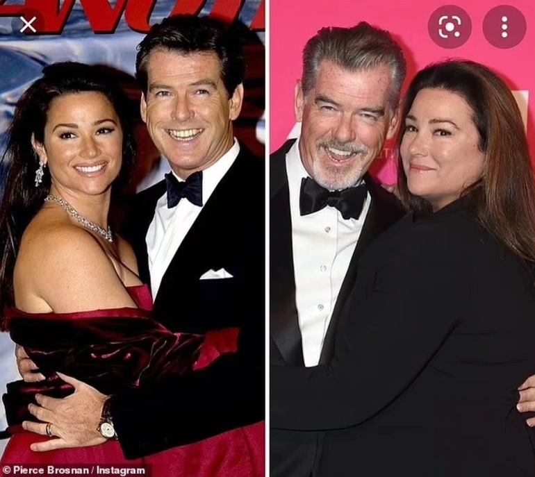 Hơn 20 năm chung sống, tài tử Pierce Brosnan vẫn yêu chiều vợ hết mực