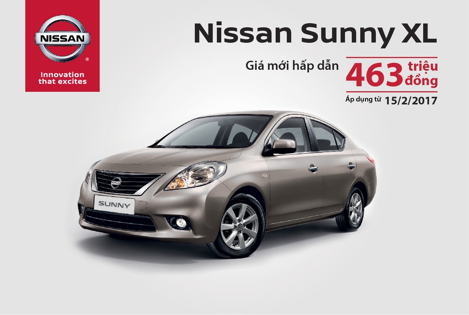 Nissan Sunny giảm giá mạnh còn 463 triệu đồng - 1 Nissan Sunny giảm giá mạnh còn 463 triệu đồng - 1