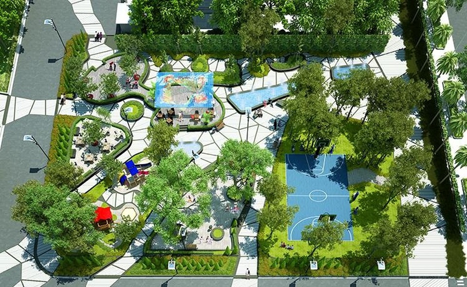 Chung cư Thống Nhất Complex hút khách bằng vị trí trung tâm và tiện ích hiện đại - 2 Thống Nhất Complex dành tới 60% diện tích cho cảnh quan, cây xanh và hệ thống tiện ích hiện đại phục vụ cho cuộc sống