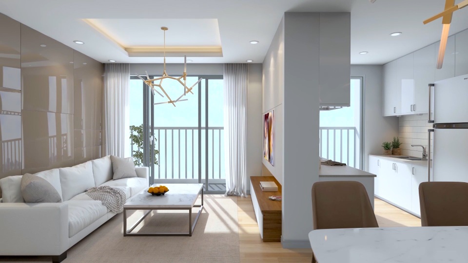Dự án căn hộ dưới 2 tỷ đồng đáng chú ý phía Nam Hà Nội - 2 Ánh sáng tự nhiên tràn ngập căn hộ Gelexia Riverside
