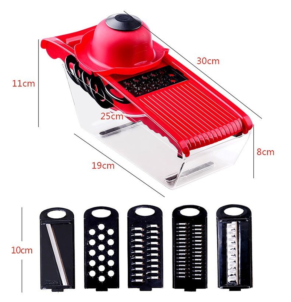 Bí quyết cắt, gọt, bào, nạo rau củ trong vòng một nốt nhạc - 4 Kích thước chuẩn của bộ nạo rau củ quả Beauty chính hãng