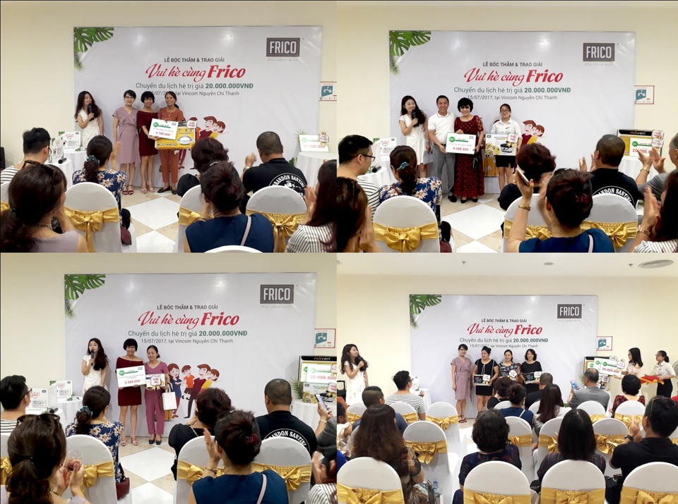 Vui hè cùng Frico, trúng thưởng chuyến du lịch trị giá 20 triệu đồng - 3 Đại diện Frico trao quà may mắn cho khách hàng đến tham dự buổi lễ