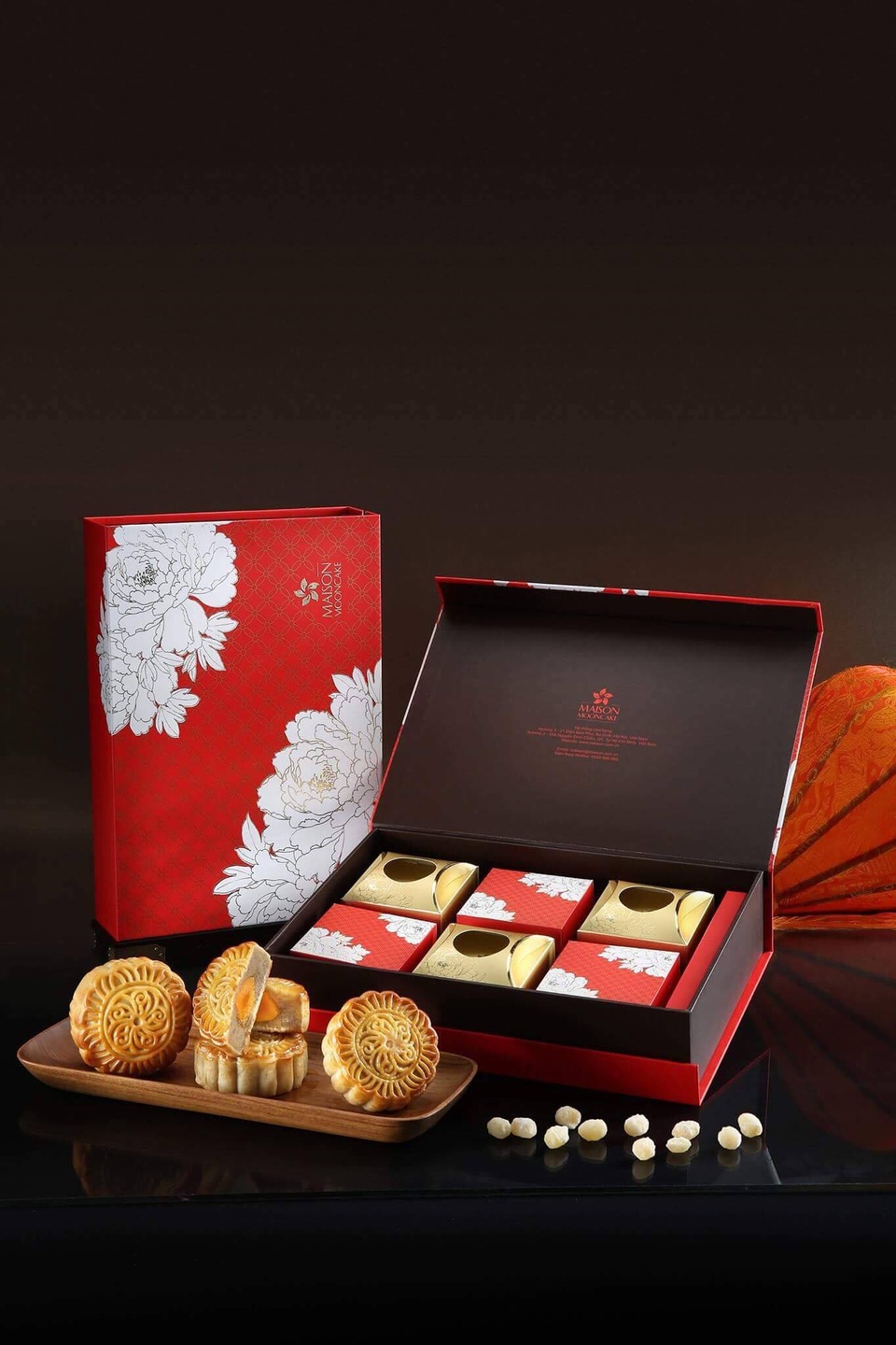 Nét Dịu dàng – hộp 6 bánh giá 420.000đ, sản phẩm bán chạy của bộ sưu tập bánh trung thu Maison.