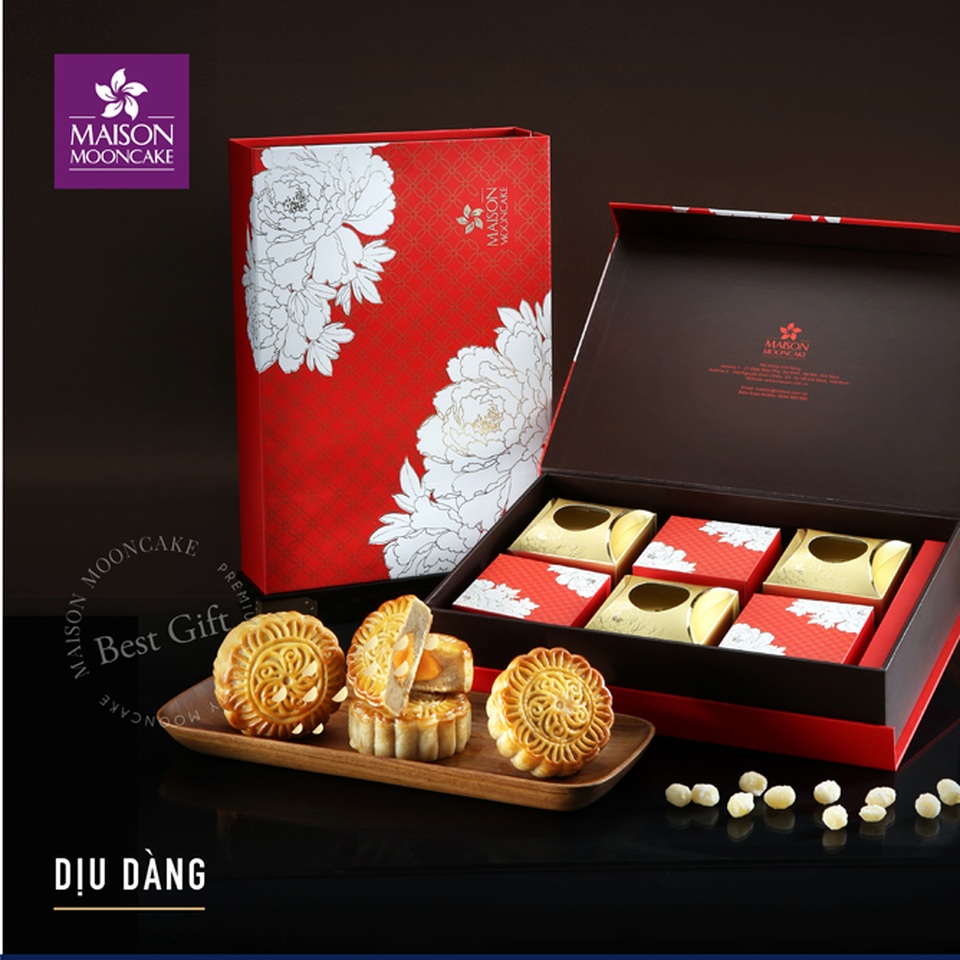 Bánh trung thu Maison: 6 năm cho khát vọng bánh trung thu chất lượng cao - 2 Hộp Dịu Dàng gồm 6 bánh giá 420.000vnđ đang là lựa chọn hàng đầu trong mùa trung thu 2017 của Maison
