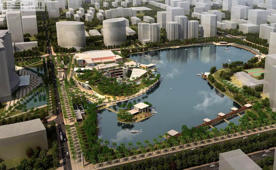 “Trẻ hóa” thương hiệu – Bước đệm mới ấn tượng cho sự phát triển của Cotana Group - 1 Là nhà thầu xây dựng có tiếng trên thị trường, Cotana Group đã góp phần triển khai thành công nhiều dự án lớn. (Ảnh: Dự án Công viên hồ điều hòa Nhân Chính)