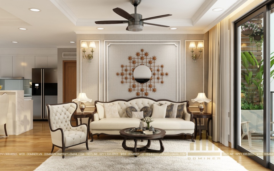 Biến tấu nội thất Tân cổ điển với Dominer - 1 Biến tấu nội thất Tân cổ điển với Dominer - 1
