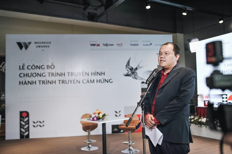 WeChoice Awards lên truyền hình: Đưa niềm cảm hứng tốt đẹp đến mọi ngóc ngách cuộc sống - 2 Ông Vương Vũ Thắng phát biểu tại buổi họp báo.