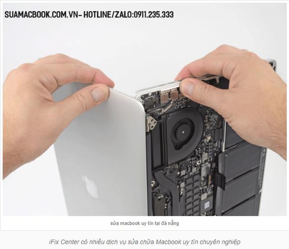 Sửa macbook uy tín tại Đà Nẵng - 3 iFix center có nhiều dịch vụ sửa chữa Macbook uy tín, lấy liền