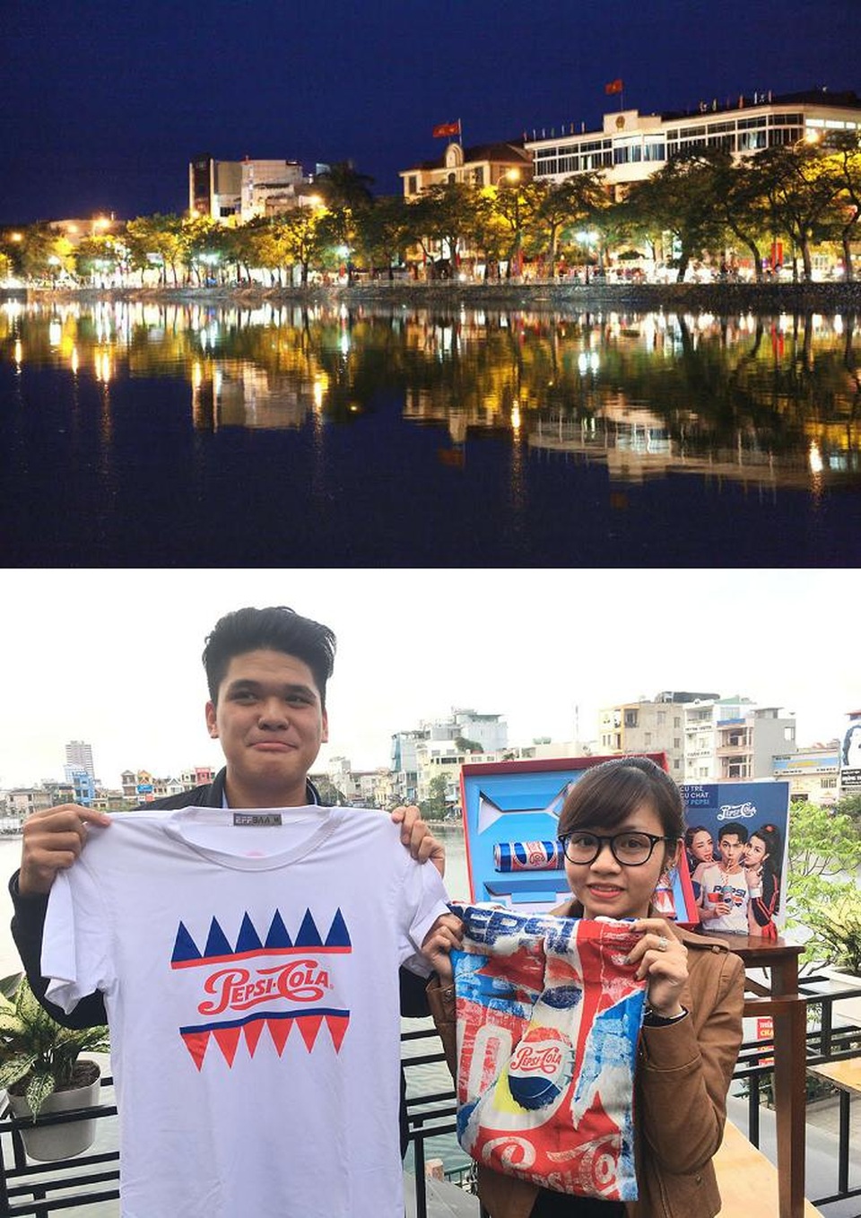 Chào Hải Phòng với những quà tặng cực đã, cực Pepsi! - 4 Toàn cảnh Nhà hát Lớn Hải Phòng cùng 2 chị em Nữ và Hiếu