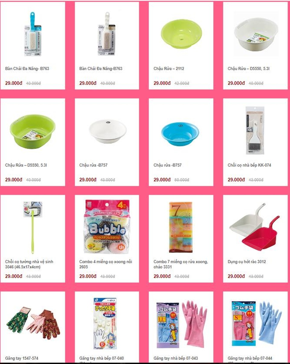 Cực sốc! Gia dụng Nhật Bản đồng giá 29.000đ duy nhất tại Nemo.vn - 1