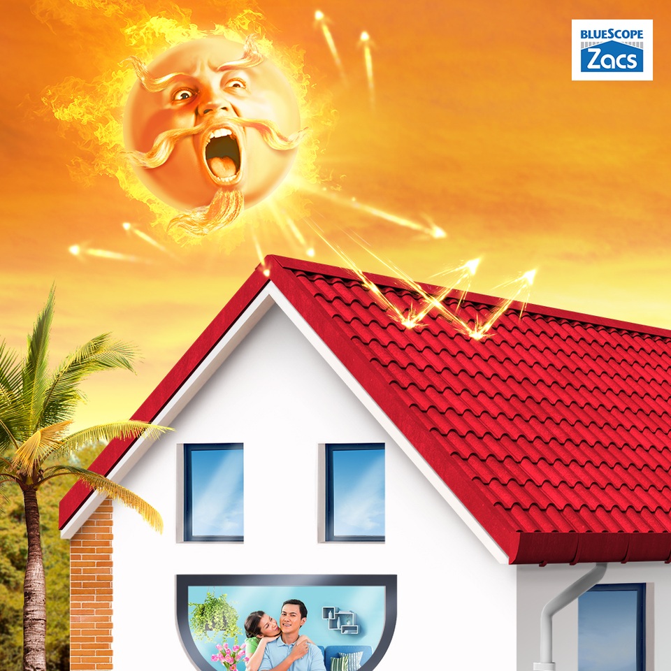 Giải tỏa năng lượng xấu cho ngôi nhà - 5 Tôn BlueScope Zacs với công nghệ Eco-coolTM giảm nhiệt, giúp không khí trong nhà luôn thoải mái, nhẹ nhàng