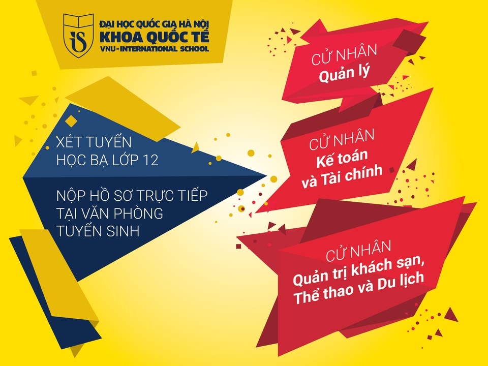 Xét tuyển học bạ lớp 12 chương trình đào tạo cử nhân - 2 Xét tuyển học bạ lớp 12 chương trình đào tạo cử nhân - 2