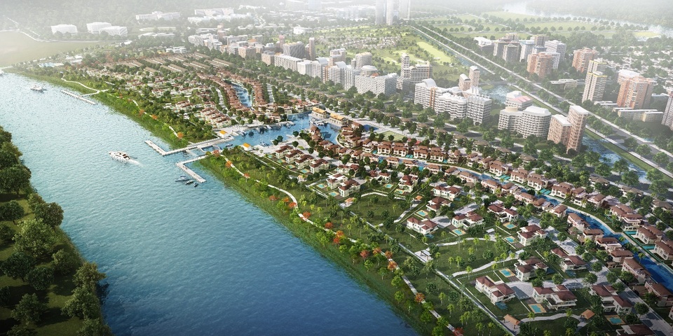 Sống trong một ngôi nhà kiên cố liệu đã thỏa mãn giấc mơ an cư của người Việt? - 3 Khu đô thị sông nước 355ha Waterpoint-Long An của chủ đầu tư Nam Long vừa khởi công tháng 6 năm nay.