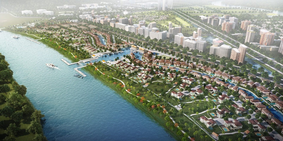 Tạo dựng hệ sinh thái khu đô thị - Township có là bài toán khó dành cho các chủ đầu tư? - 2 Khu đô thị Waterpoint 355 hecta mất gần 15 năm cho sự phát triển quỹ đất sạch
