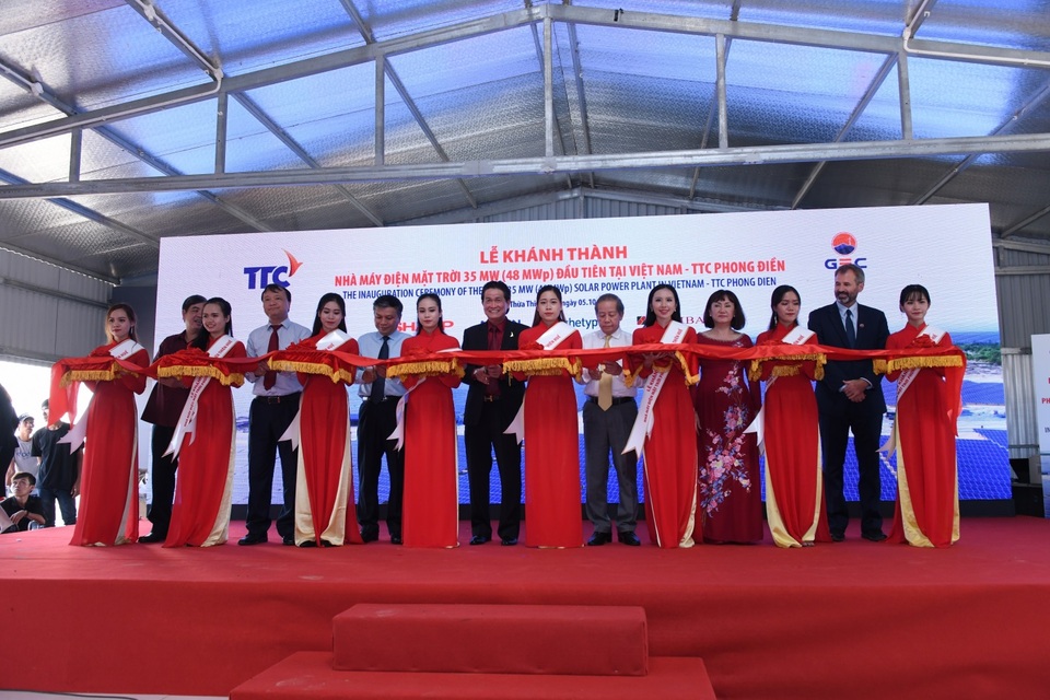 Lễ khánh thành nhà máy điện mặt trời 35 MW đầu tiên tại Việt Nam - 2 Sau khi đi vào hoạt động, Nhà máy Điện mặt trời TTC Phong Điền sẽ phát điện với sản lượng khoảng 60 triệu kWh/năm