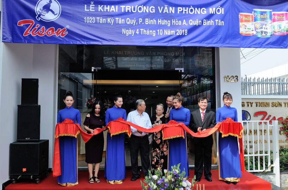 Khai trương văn phòng mới Sơn Tison niềm tin của mọi công trình - 1 Khai trương văn phòng mới Sơn Tison niềm tin của mọi công trình - 1