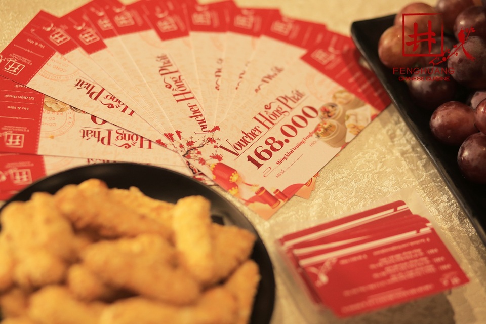 20/10 - FENGHUANG khai trương nhà hàng buffet Dimsum & Lẩu thứ 3 tại Hà Nội - 4 Voucher Hồng Phát gửi tặng khách hàng & Ưu đãi 30% nhân dịp khai trương