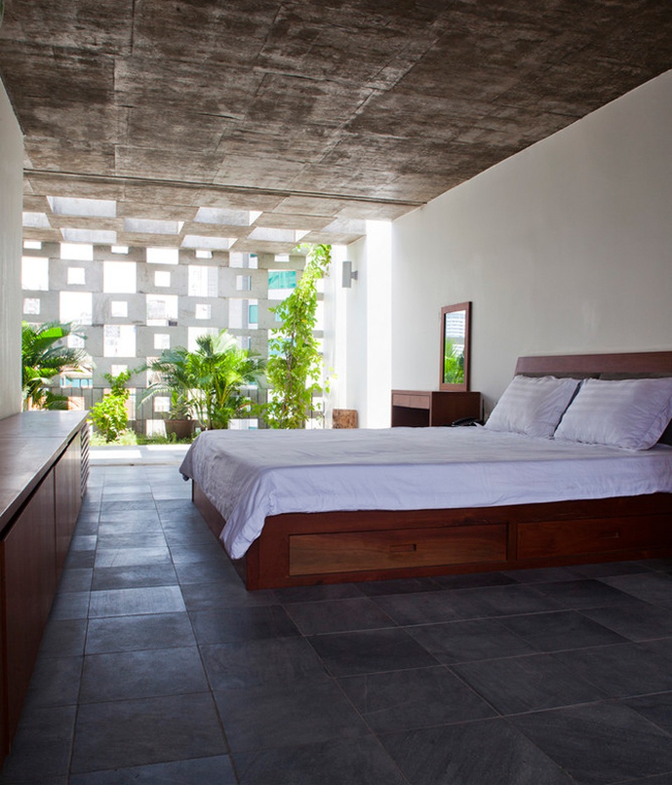 Ngắm ngôi nhà Việt bình dị bất ngờ chiến thắng giải kiến trúc Thế giới - 17 Phòng ngủ dễ chịu, tạo cảm giác thư thái