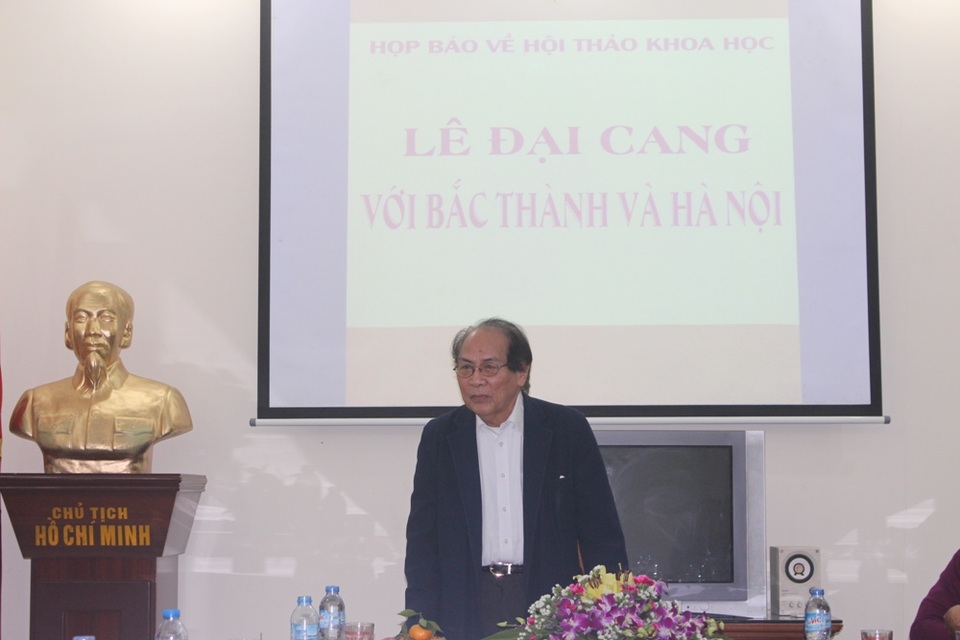 Hội thảo về danh nhân lịch sử Lê Đại Cang sắp diễn ra tại Hà Nội - 1 Giáo sư Hoàng Chương đánh giá cao những đóng góp của Lê Đại Cang dành cho đất nước.
