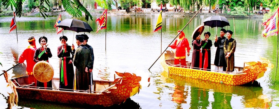 Tưng bừng với các lễ hội Xuân dịp tết Nguyên đán - 6 Hội Lim được coi là nét kết tinh độc đáo của vùng văn hóa Kinh Bắc. (Ảnh: Internet)