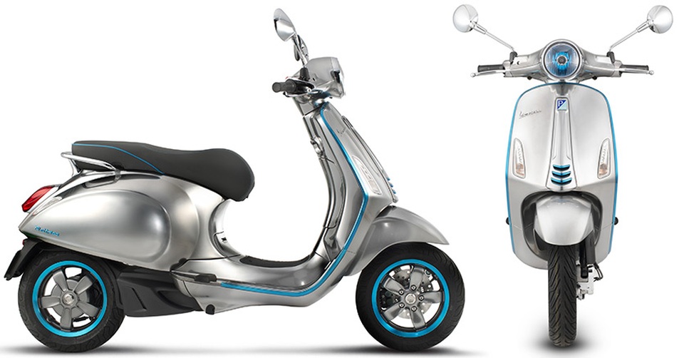 Điểm tin ô tô, xe máy tuần qua - 10
Trong khuôn khổ Triển lãm EICMA 2016 diễn ra ở Milan, Vespa đã ra mắt dự án xe chạy điện Elettrica, hứa hẹn mang đến cho người tiêu dùng một sự lựa chọn vừa phong cách vừa tiết kiệm, thân thiện với môi trường. Dự kiến xe sẽ có mặt trên thị trường sớm nhất là vào cuối năm sau.