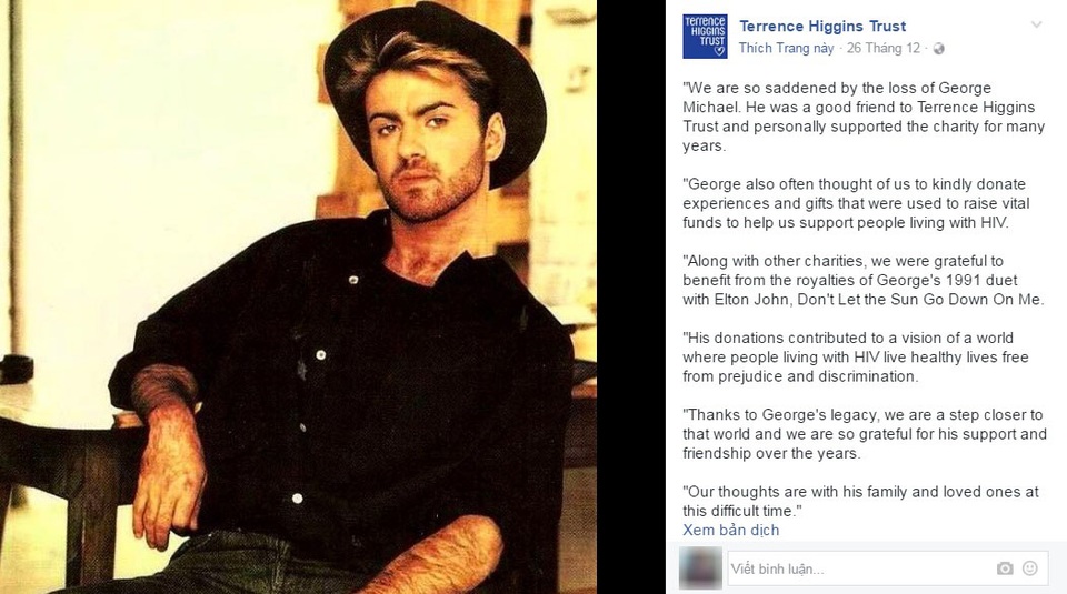 Ca sĩ George Michael và cả cuộc đời âm thầm làm từ thiện - 7 Ca sĩ George Michael và cả cuộc đời âm thầm làm từ thiện - 7
