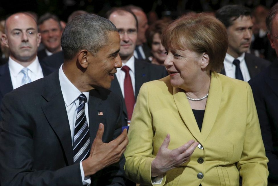 Ông Obama ăn tối riêng với Thủ tướng Đức - 10
Ông Obama và bà Merkel có nhiều quan điểm trùng nhau trong các vấn đề lớn của thế giới. (Ảnh: Reuters)