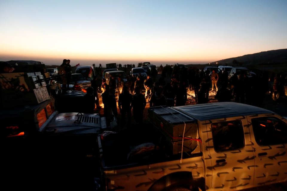 Chiến sự ác liệt tại thành trì của phiến quân IS ở Iraq - 12
Cũng tại Mosul, thủ lĩnh của IS là Abu Bakr al-Baghdadi năm 2014 đã tuyên bố chọn Mosul là nơi thông báo thành lập Vương quốc Hồi giáo tại một số khu vực ở Iraq và Syria mà chúng chiếm quyền kiểm soát. (Ảnh: Reuters)
