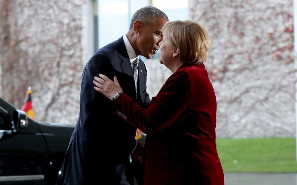 Ông Obama ăn tối riêng với Thủ tướng Đức - 3
Trước đó, bà Merkel đã chào đón ông Obama tới dinh thủ tướng Đức tại thủ đô Berlin để hội đàm. (Ảnh: Reuters)