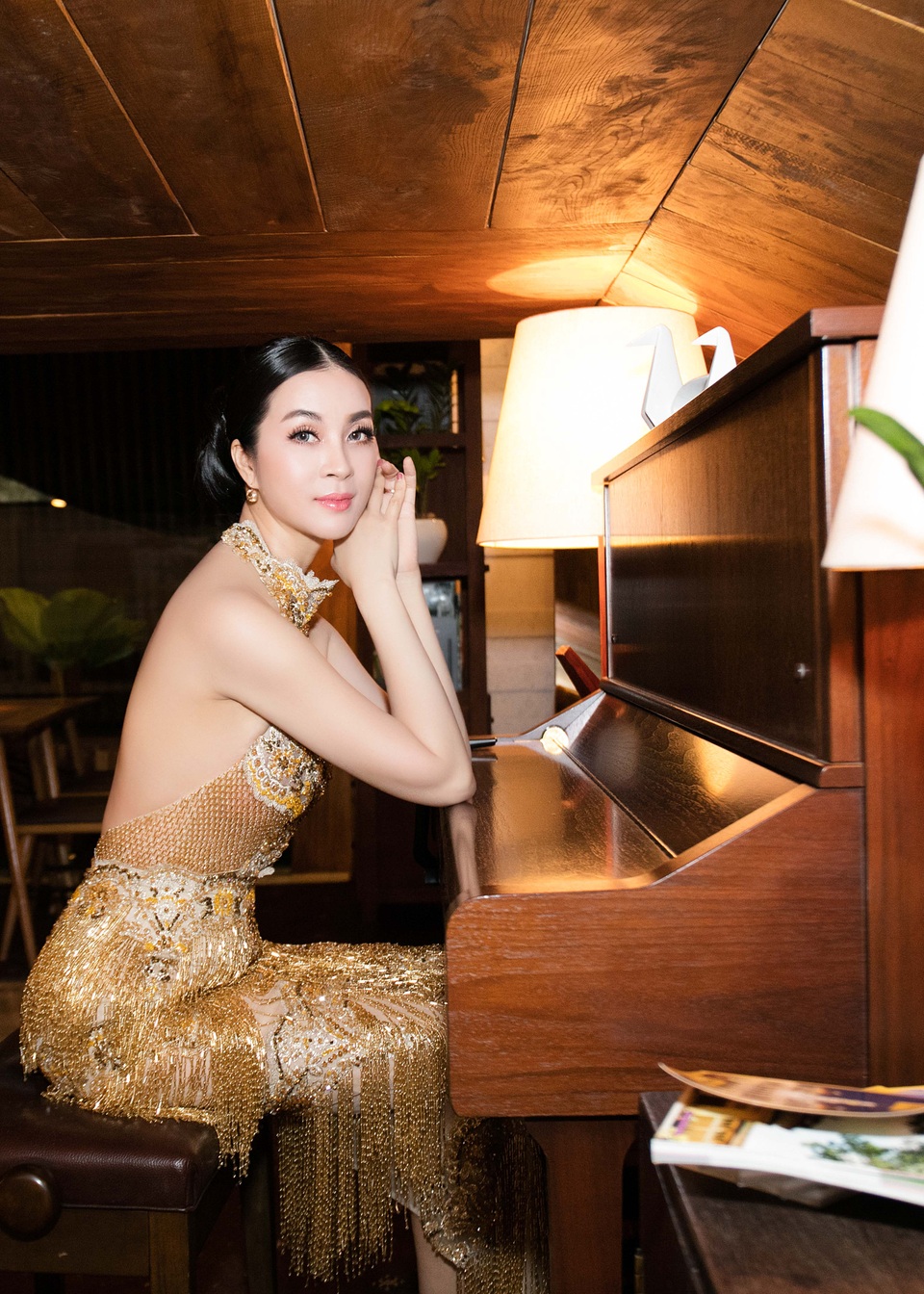 
Cô thường tập yoga và gym khoảng 5-6 ngày mỗi tuần
